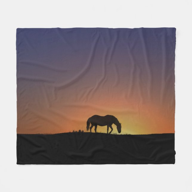 Beautiful Horse Throw Blanket (Front (Horizontal))