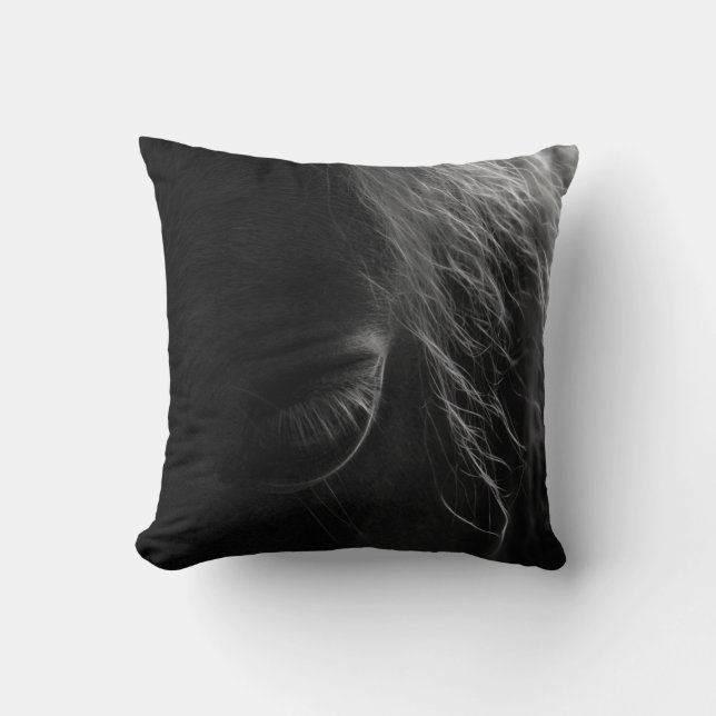 Beautiful Horse Throw Pillow (Front)