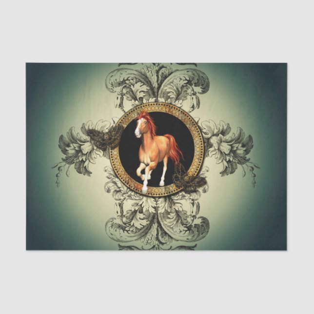 Beautiful horse tissue paper (Front)