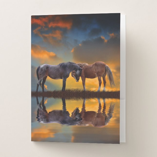 Beautiful Horses  Pocket Folder (Front)