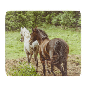 Beautiful Horses Running Cutting Board