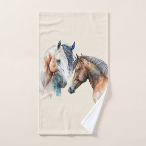 Beautiful Horses Western Boho Style Bath Towel Set