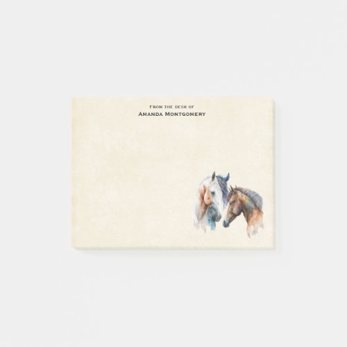 Beautiful Horses Western Boho Style Post_it Notes