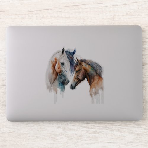 Beautiful Horses Western Boho Style Sticker