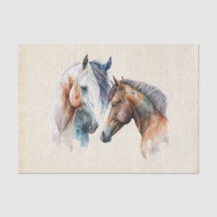 Beautiful Horses Western Boho Style Tissue Paper