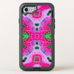 Beautiful Hot Pink Abstract OtterBox Defender iPhone SE/8/7 Case