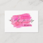 ★ Beautiful Hot Pink Watercolour Business Card at Zazzle