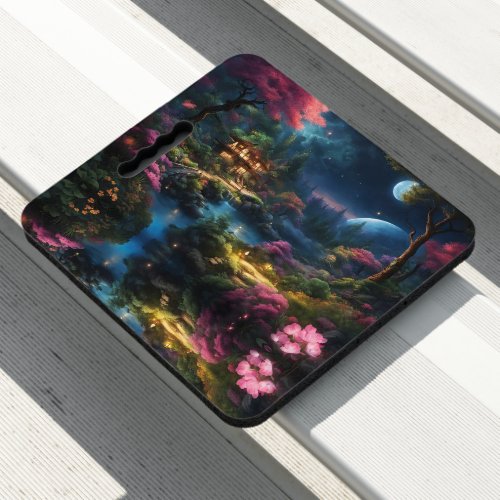 Beautiful House and Gardens in a Magical Land Seat Cushion