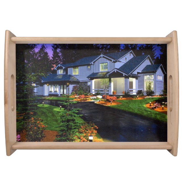 Beautiful House Serving Tray (Front)