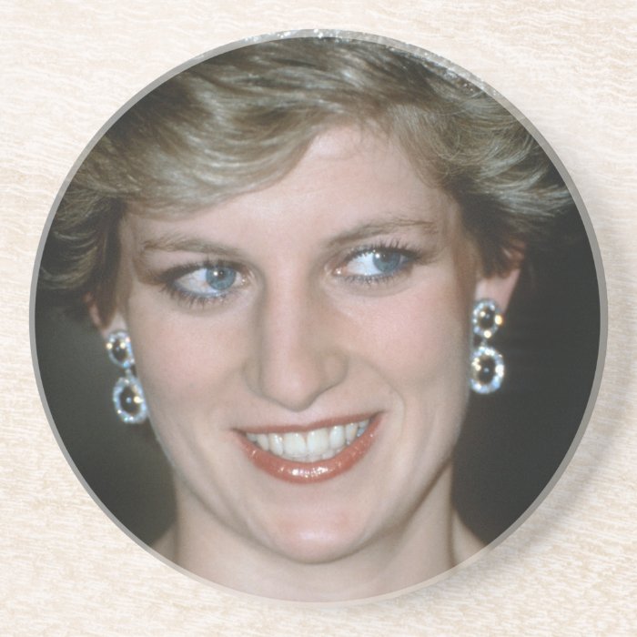 Beautiful HRH Princess of Wales Beverage Coasters