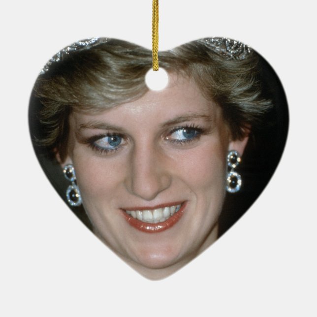 Beautiful! HRH Princess of Wales Ceramic Ornament (Back)