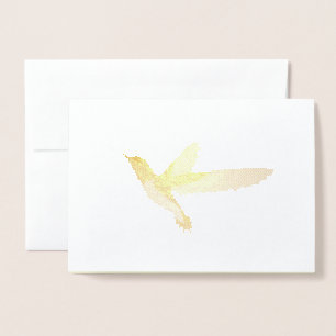 Beautiful Hummingbird Foil Card