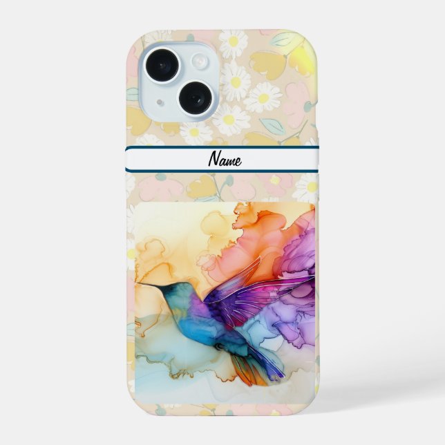 Beautiful Hummingbird Iphone Case (Back)