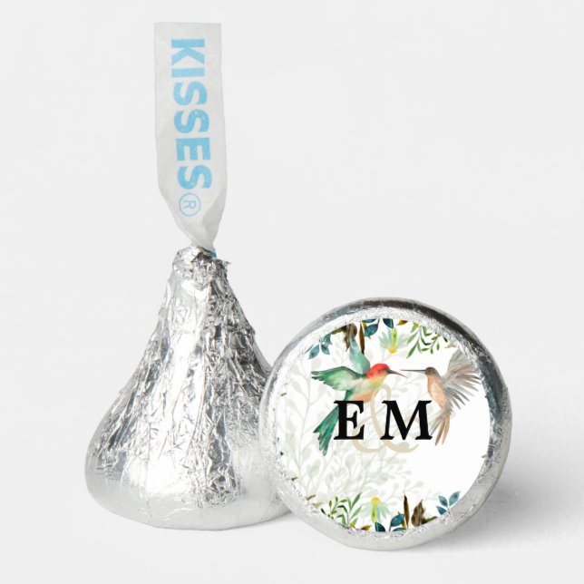 Beautiful HUMMINGBIRDS Couple Wedding Hershey®'s Kisses® (Front)