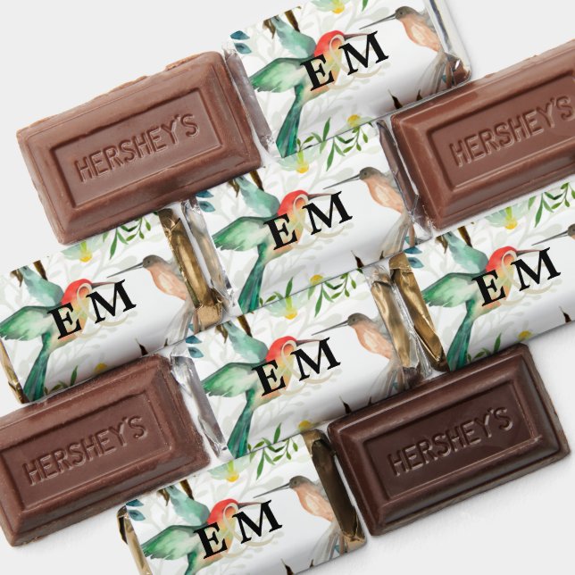 Beautiful HUMMINGBIRDS Couple Wedding Hershey's Miniatures (Assorted)