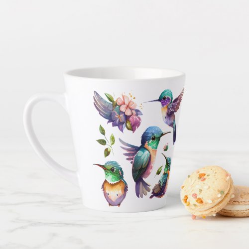 Beautiful Hummingbirds for Bird Lovers on  Latte Mug