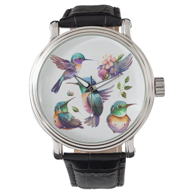Beautiful Hummingbirds for Bird Lovers on Watch (Front)