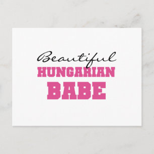 Beautiful Hungarian Babe Postcard