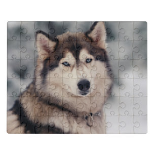 Beautiful Husky in the Outdoors Jigsaw Puzzle