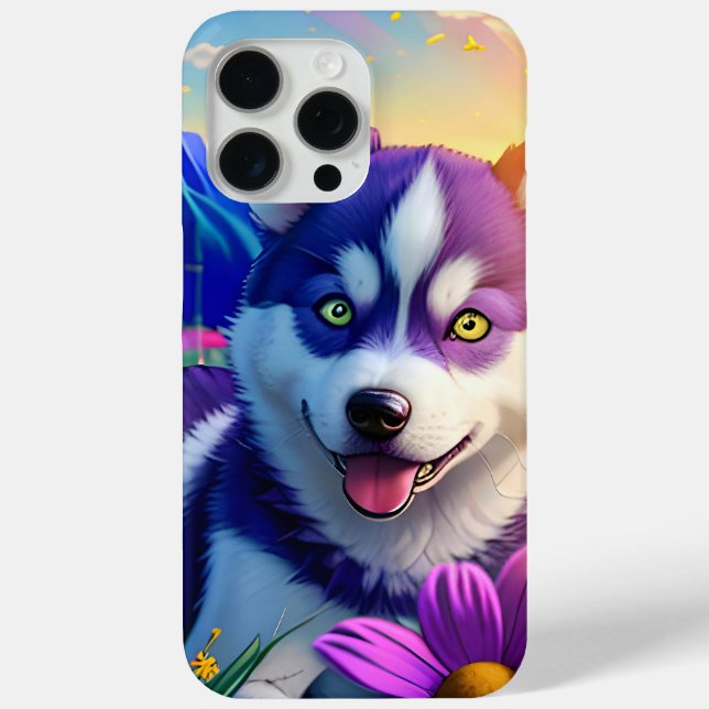 Beautiful Husky Puppy Three Case-Mate iPhone Case (Back)