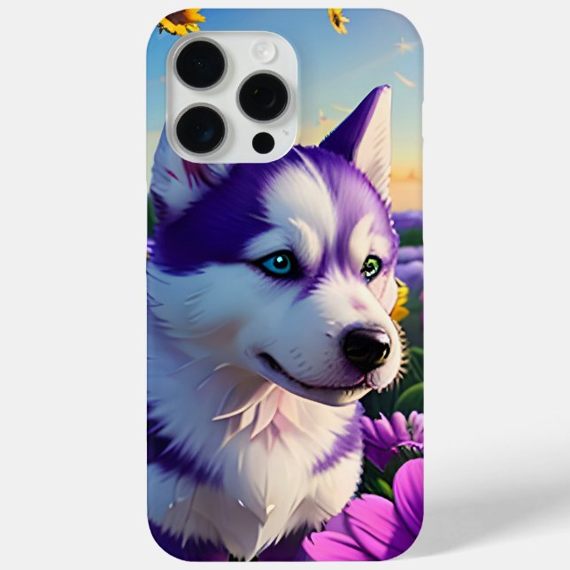 Beautiful Husky Puppy Two Case-Mate iPhone Case (Back)