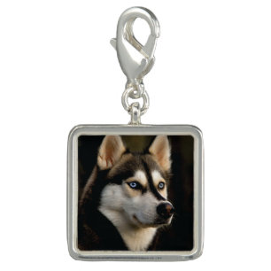 Beautiful Husky Throw Pillow Charm