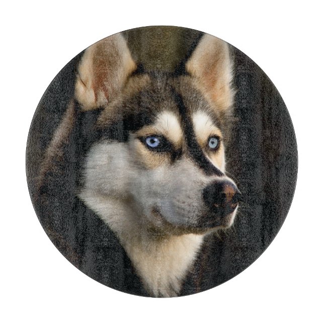 Beautiful Husky Throw Pillow Cutting Board (Front)