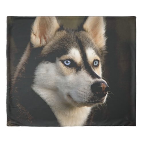 Beautiful Husky Throw Pillow Duvet Cover