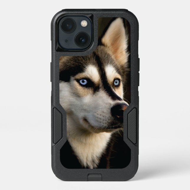 Beautiful Husky Throw Pillow Otterbox iPhone Case (Back)