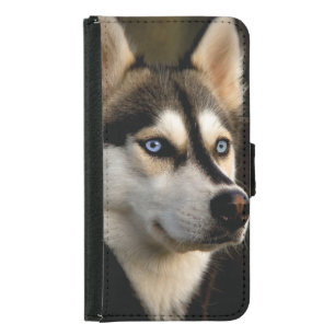 Beautiful Husky Throw Pillow Samsung Galaxy S5 Wallet Case
