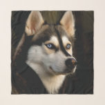 Beautiful Husky Throw Pillow Scarf<br><div class="desc">Beautiful Husky</div>