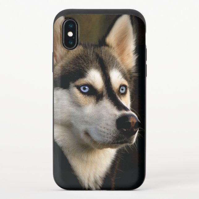 Beautiful Husky Throw Pillow Uncommon iPhone Case (Back)