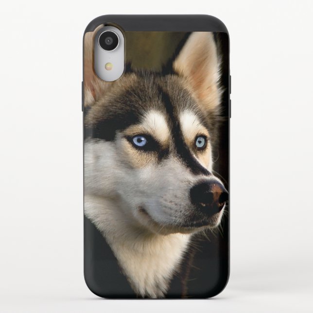 Beautiful Husky Throw Pillow Uncommon iPhone Case (Back)