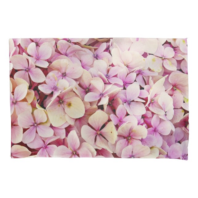 Beautiful Hydrangea Flowers Pillow Case (Front)