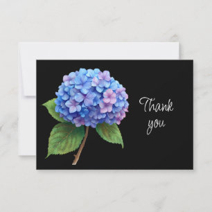 Beautiful Hydrangea Flowers Thank You Card