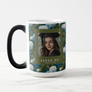 Beautiful Hydrangea Print Graduate Color Morph Mug