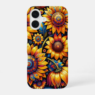 Beautiful Hyperrealistic Sunflower Art iPhone 16 Case