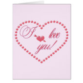 Beautiful I LOVE YOU Valentine's Day typography (Front)