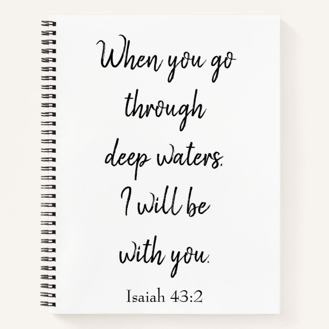 Beautiful I will be with you  Notebook (Front)