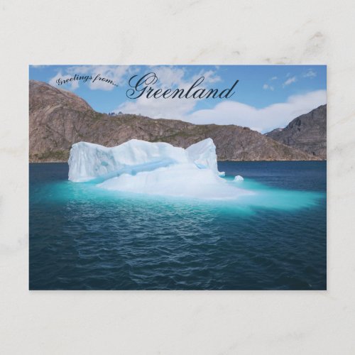 Beautiful Iceberg Aappilattoq Greenlanad Postcard