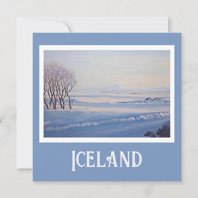 Beautiful Iceland landscape fine art scenery card  (Front)