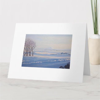 Beautiful Icelandic winter mountain Hekla fine art Card