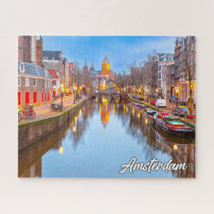 Beautiful Iconic City Of Amsterdam, Netherlands Jigsaw Puzzle