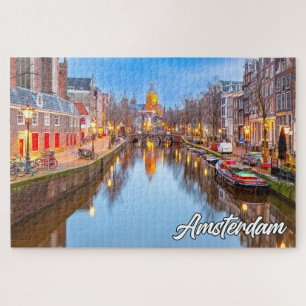 Beautiful Iconic City Of Amsterdam, Netherlands Jigsaw Puzzle