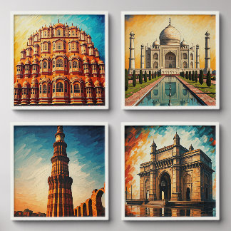 Beautiful iconic wall art peel and stick photo tile