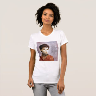 Beautiful Ida B Wells Watercolor Portrait Womens T-Shirt