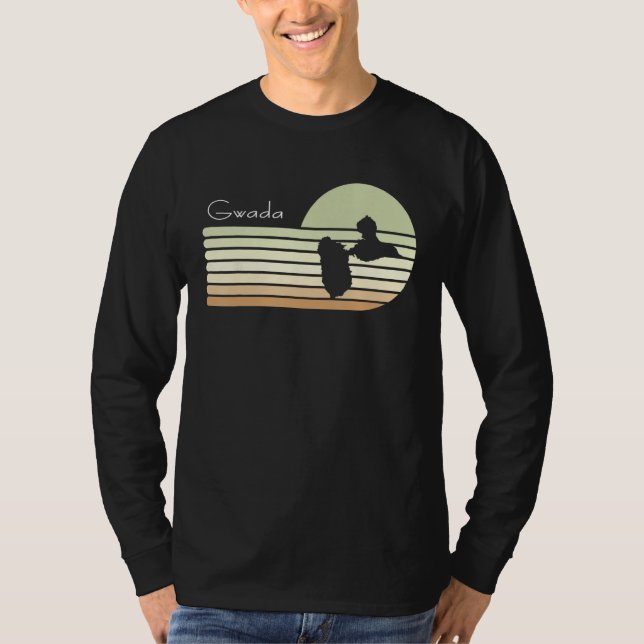 Beautiful  idea map of Guadeloupe 971 Gwada T-Shirt (Front)