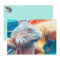 Beautiful iguana Flat Card