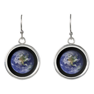 Beautiful Image of Earth Round Earrings