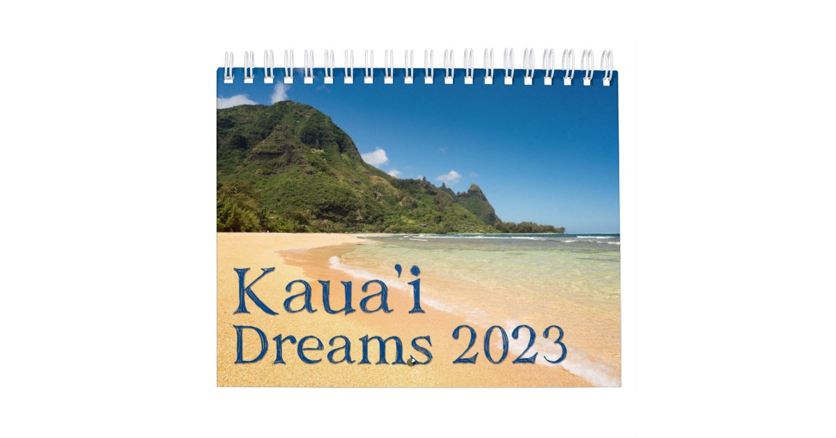 Beautiful images from the Hawaiian Island of Kauai Calendar Zazzle